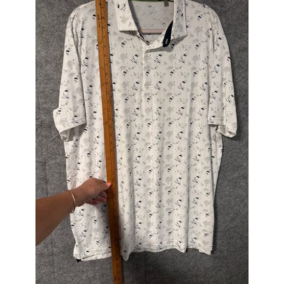 TASC Men Soft Polo Shirt Blue White Gray Size XL - Picture 5 of 5